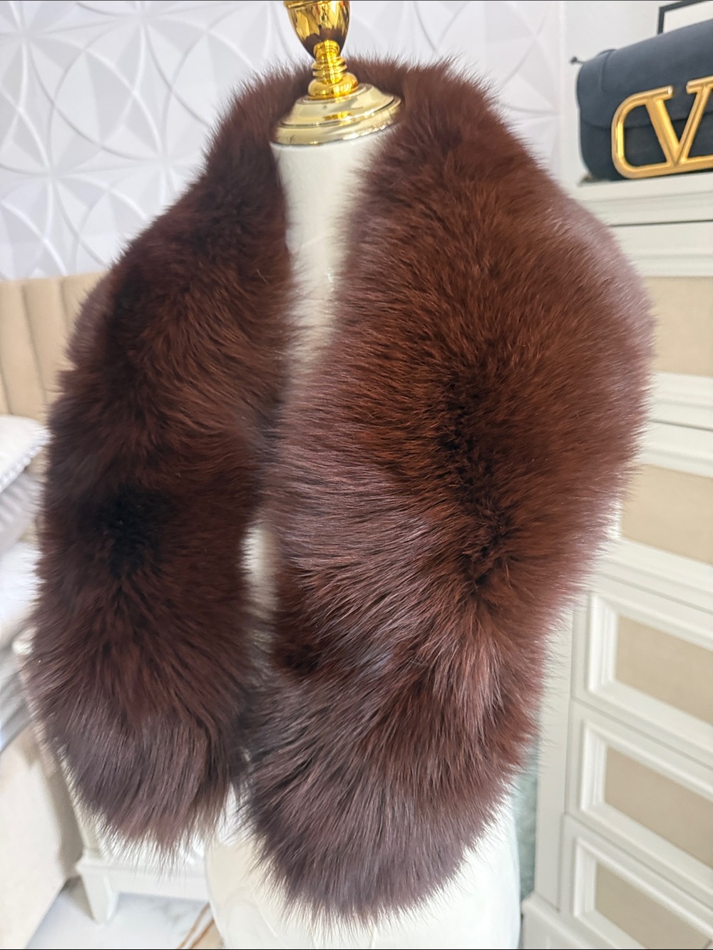 Thick pelts real Fox fur scarf